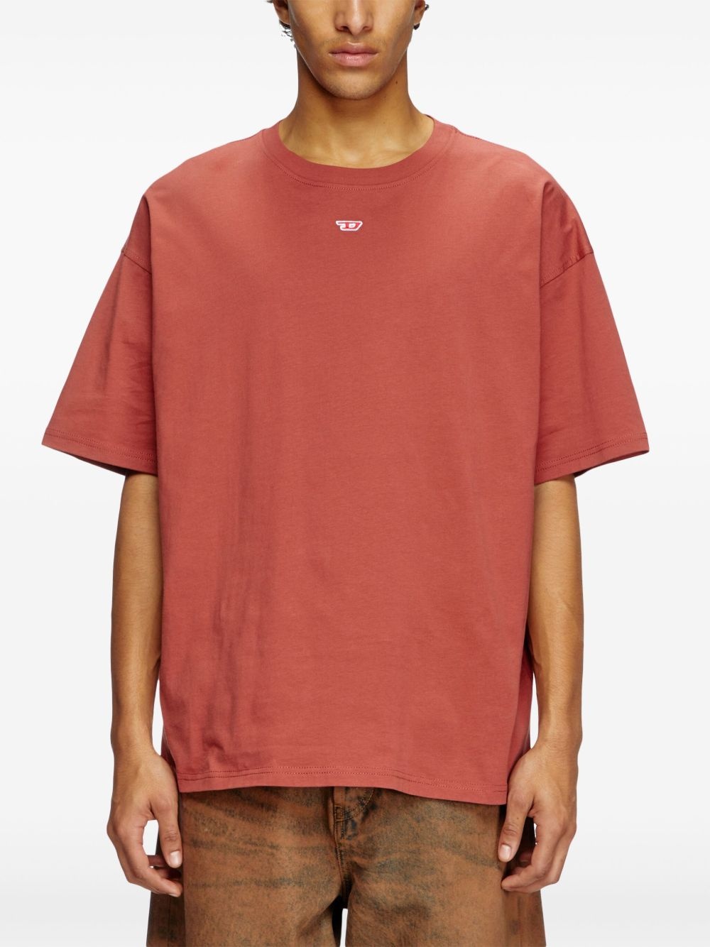 logo-patch organic-cotton t-shirt - 3