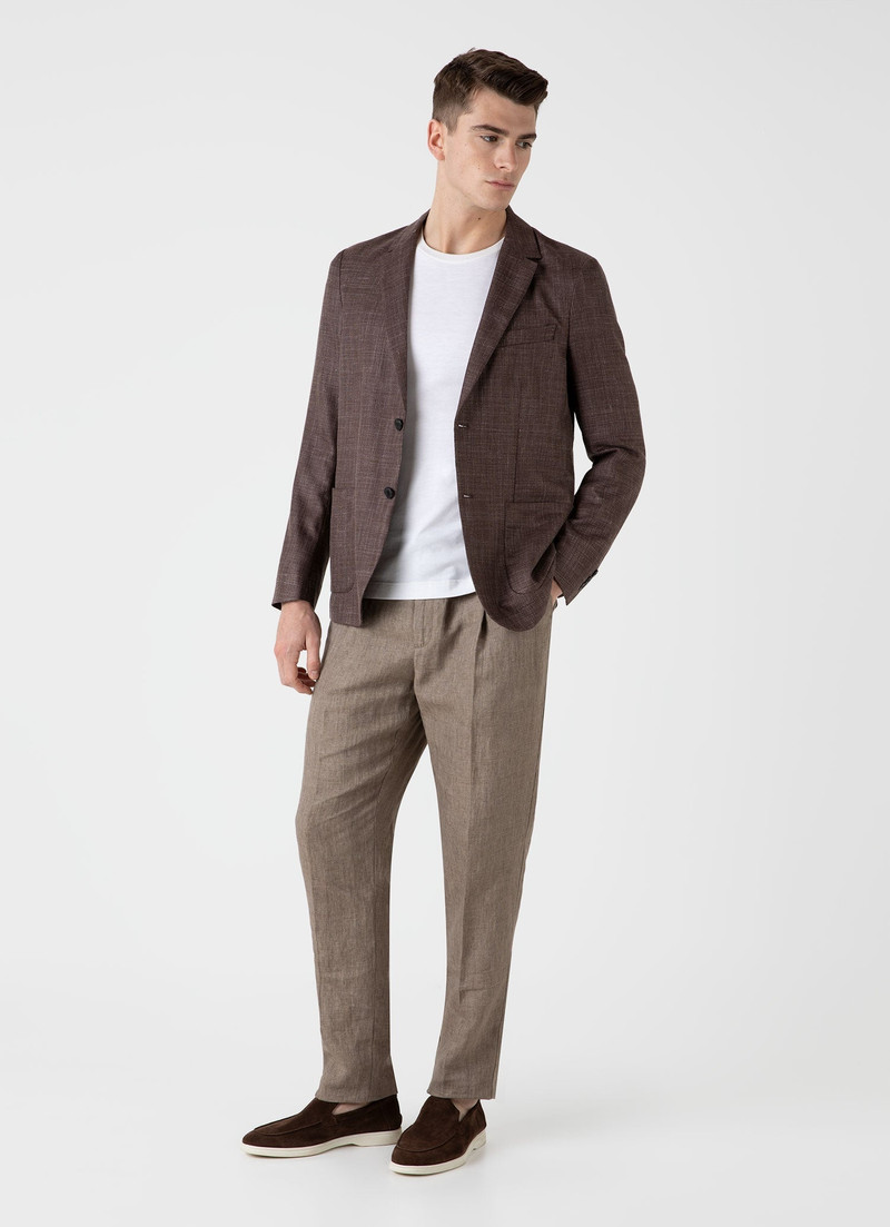 Sunspel Silk Linen Wool Blazer outlook