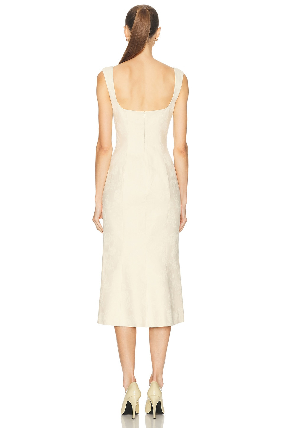 Ingenue Lady Length Dress in Butter - 3