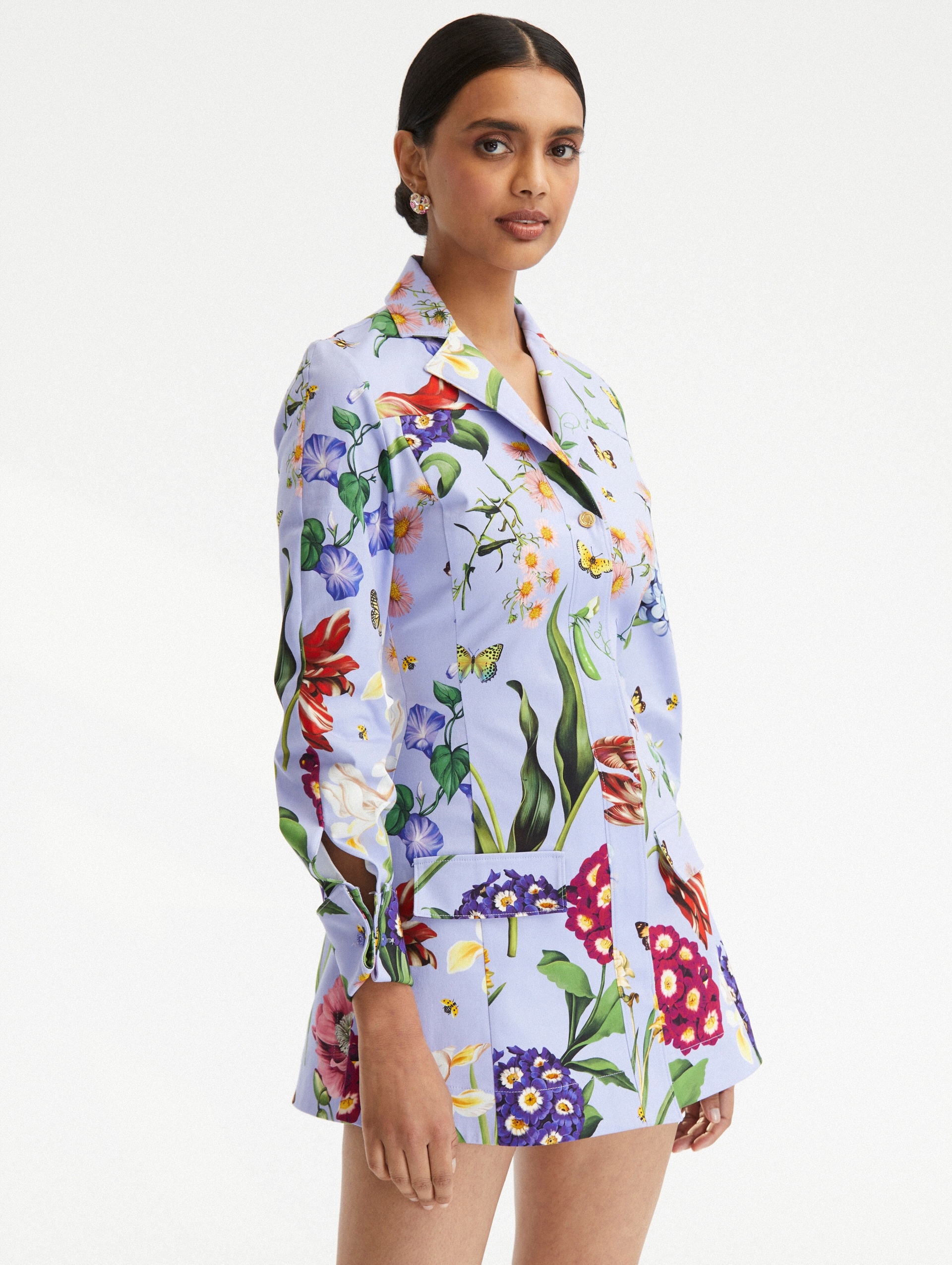 MULTI FLORAL COTTON TWILL JACKET - 2