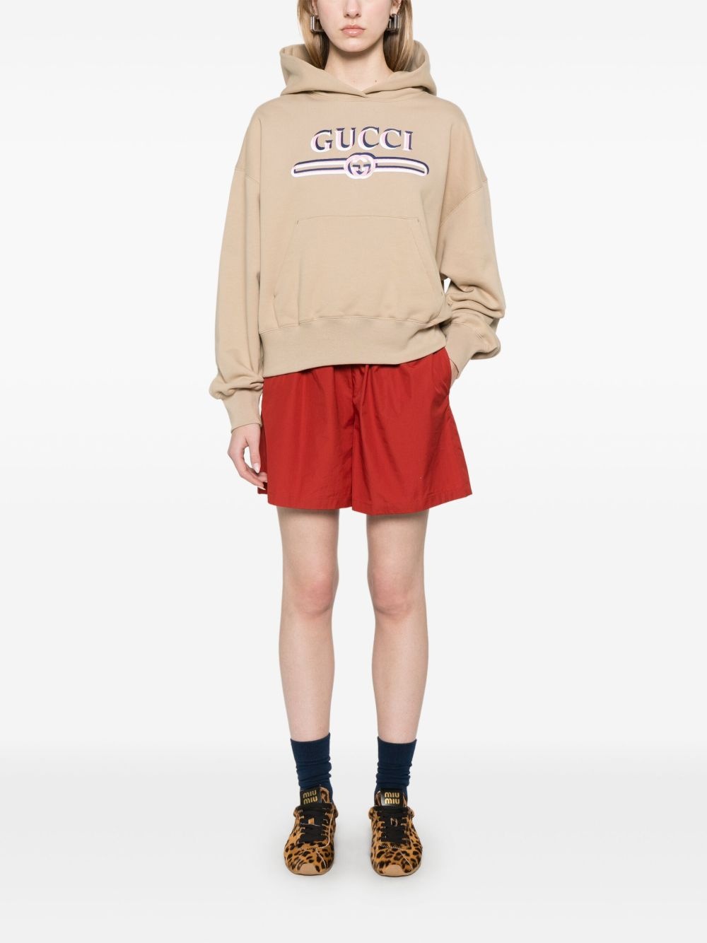 logo-print hoodie - 2