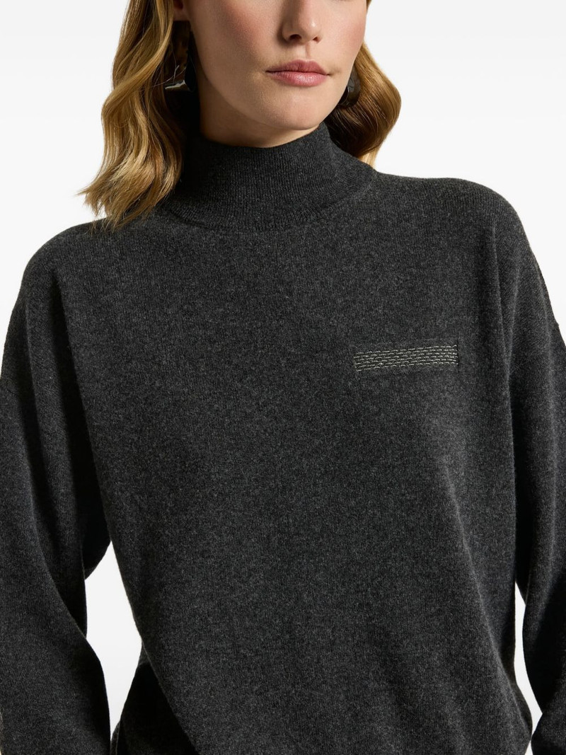 high-neck embellished sweater 4