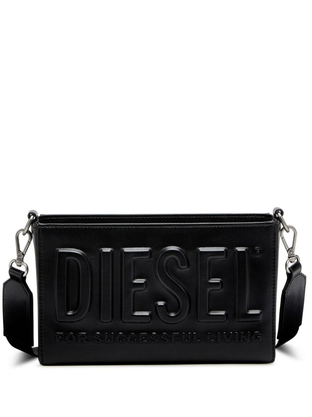 DSL 3D logo-embossed shoulder bag - 1