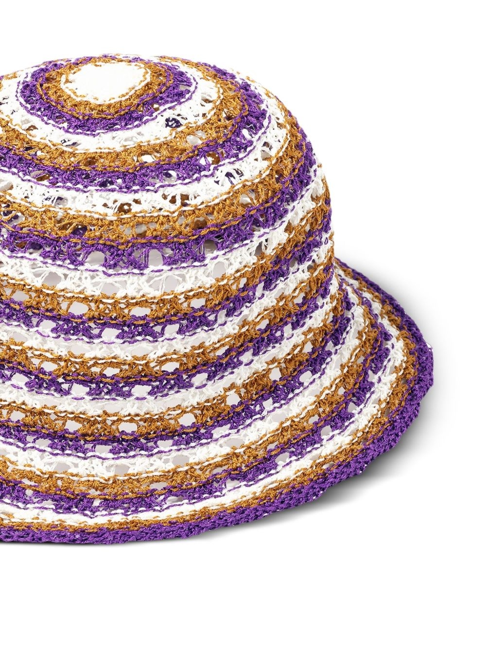 Day striped crochet-knit bucket hat - 2