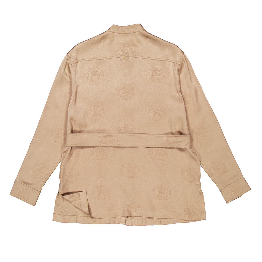 Burberry Belted-Waist Button-Up Shirt - 7
