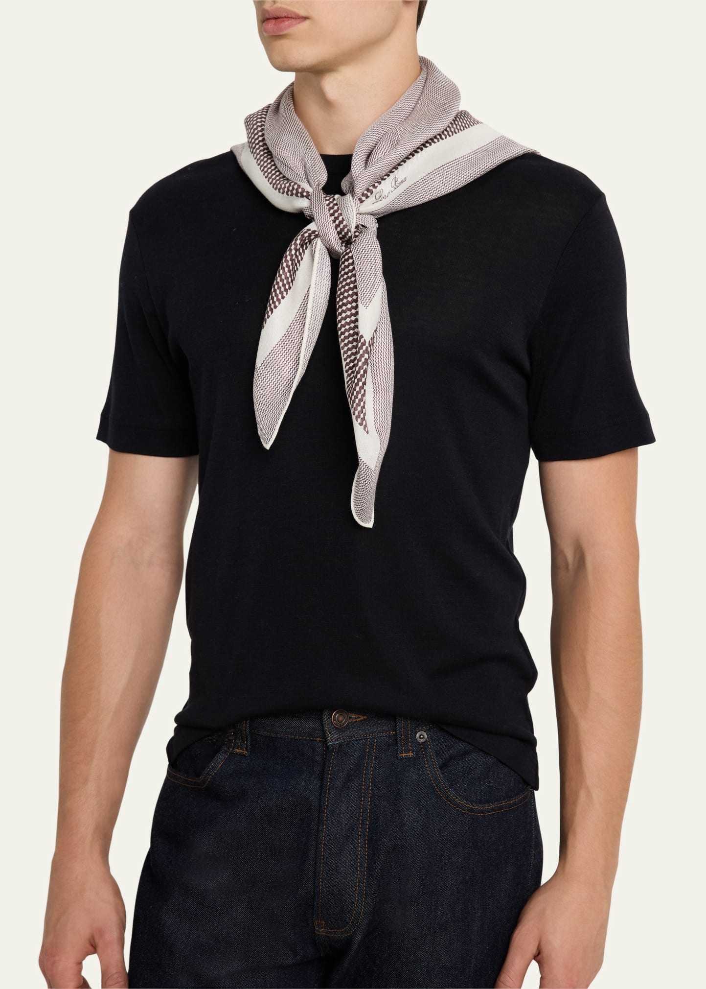 Men's Marea Silk and Linen Foulard - 3