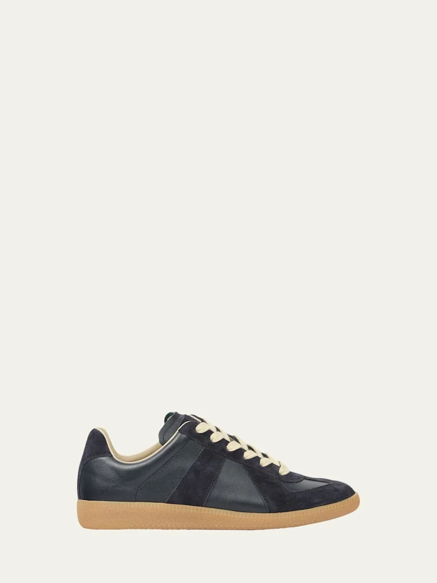 Replica Suede & Leather Sneakers - 1