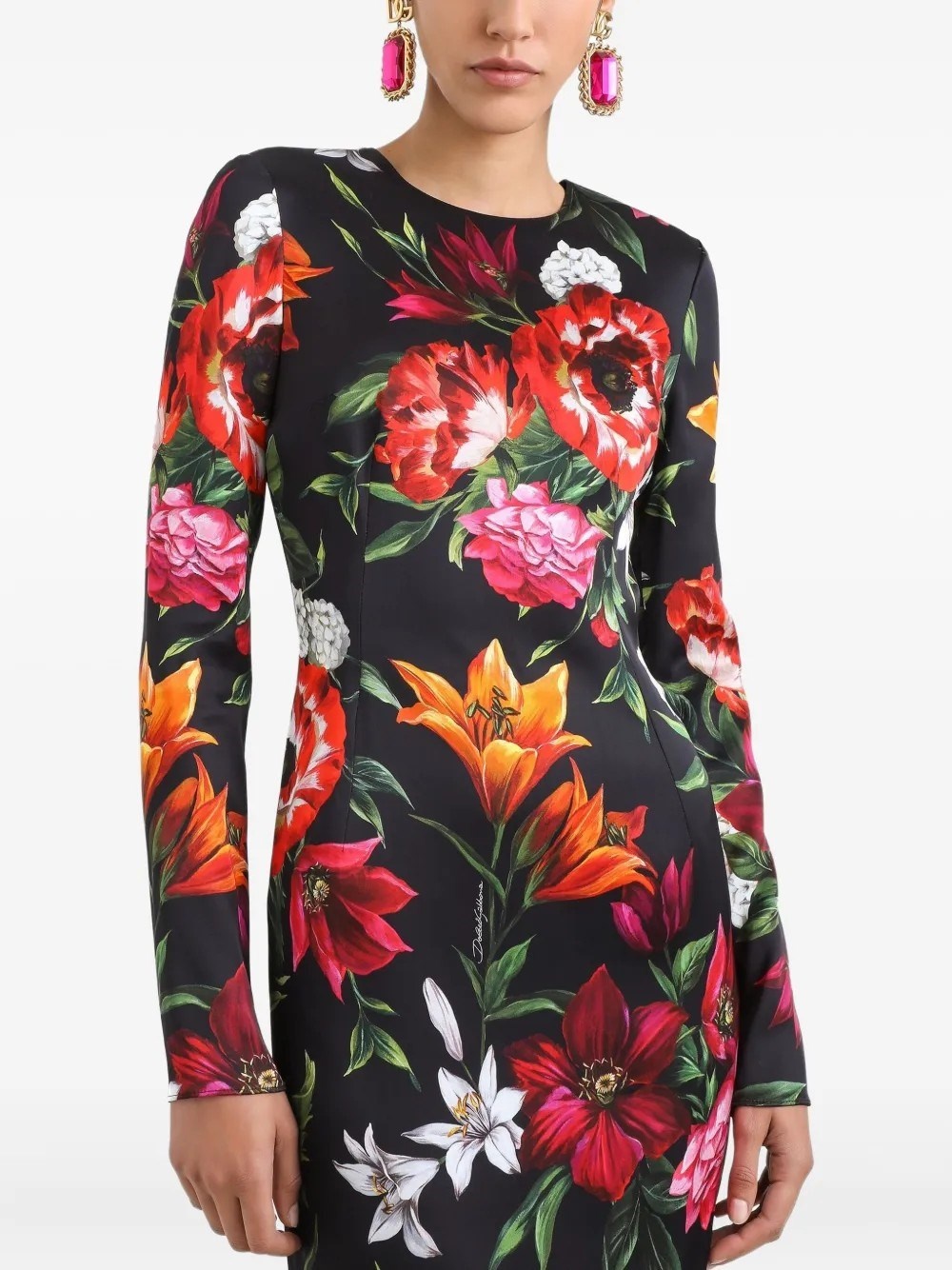 FLORAL PRINT DRESS - 4