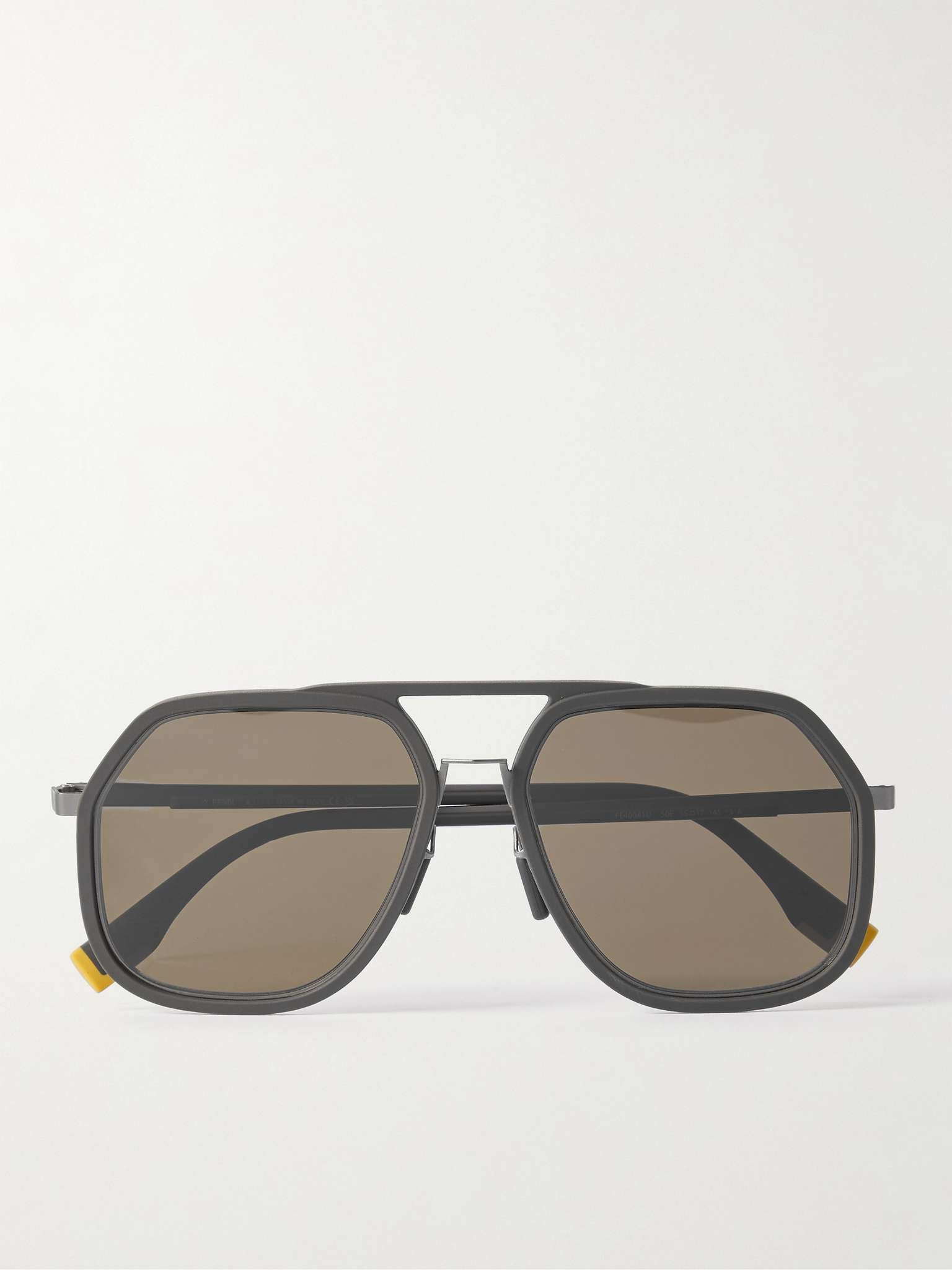 Aviator-Style Resin and Gold-Tone Sunglasses - 1