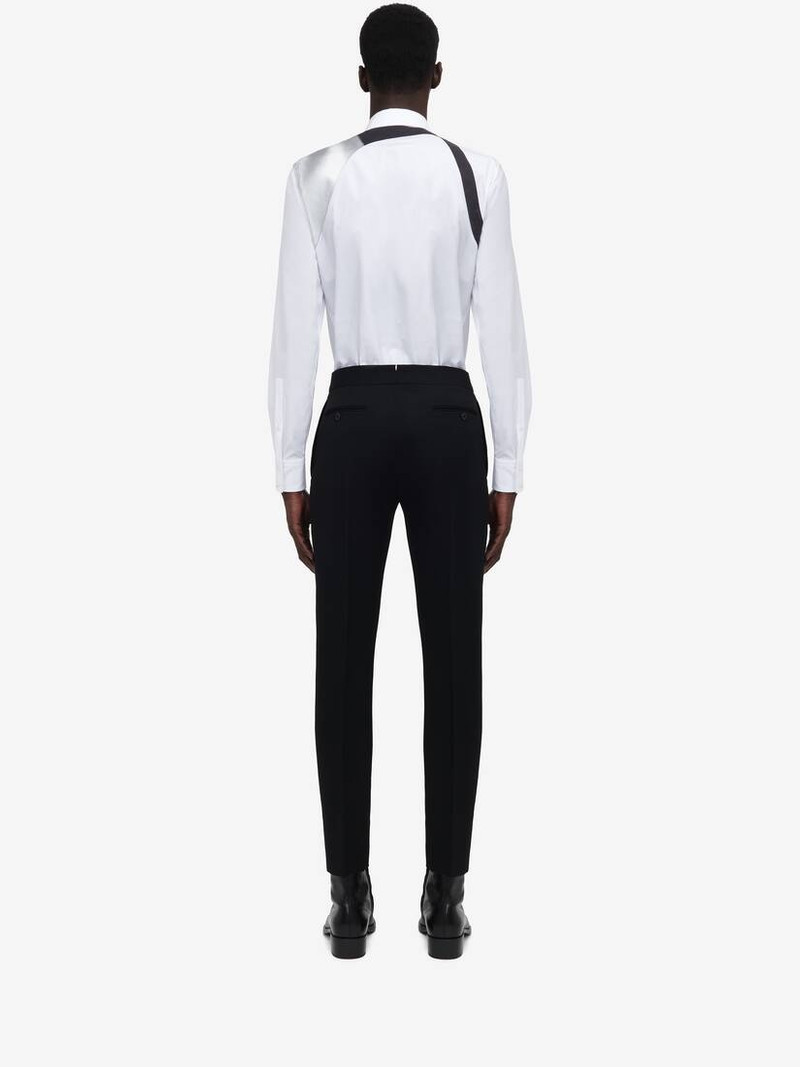 Men's Solarised Flower Harness Shirt in White 4