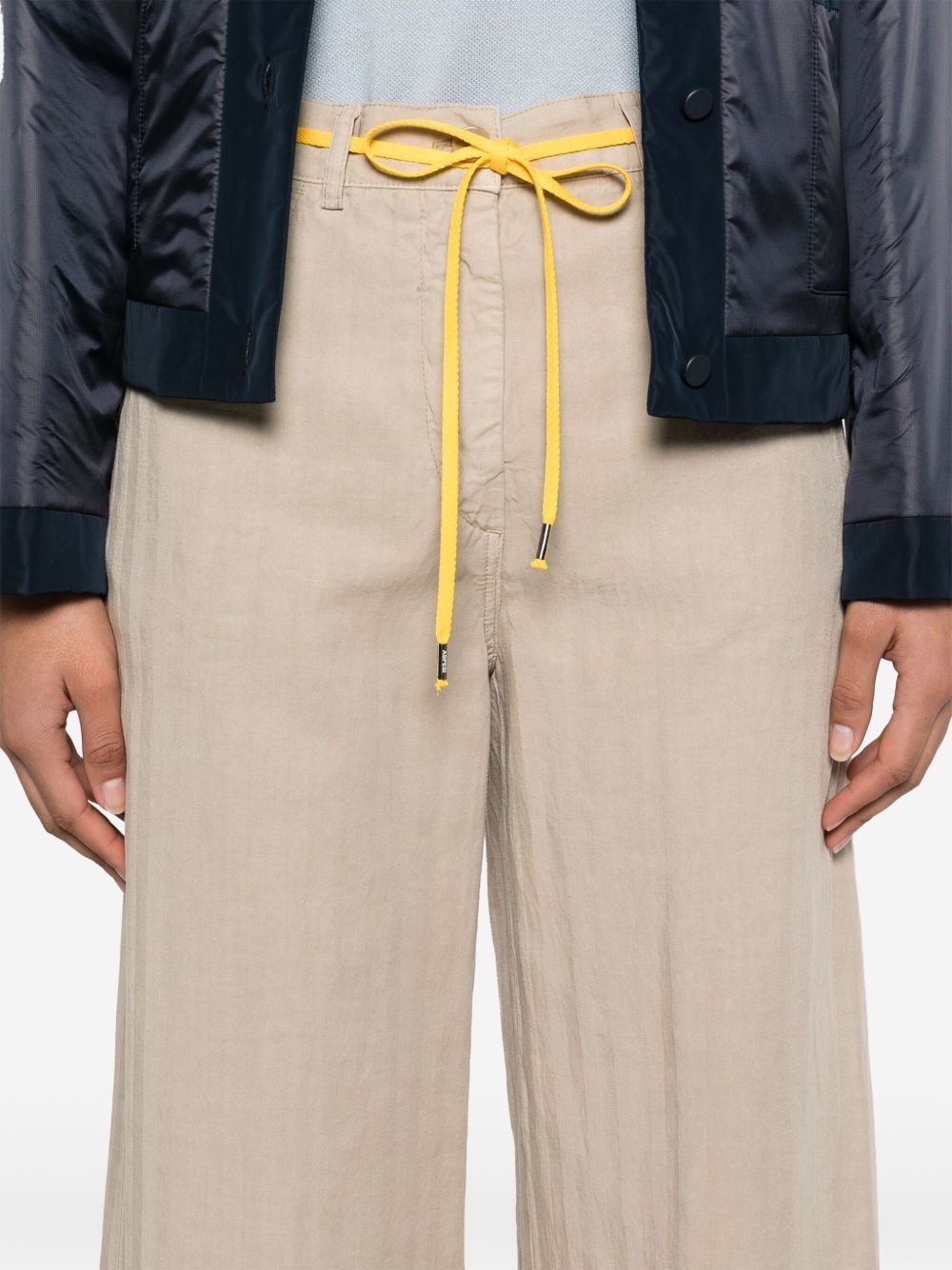striped wide-leg trousers - 5