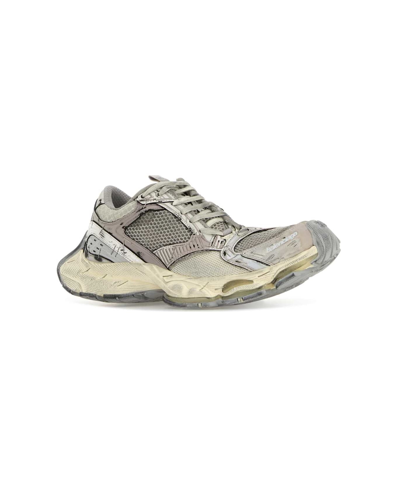 Multicolor Synthetic Leather And Mesh Stapler Sneakers - 2