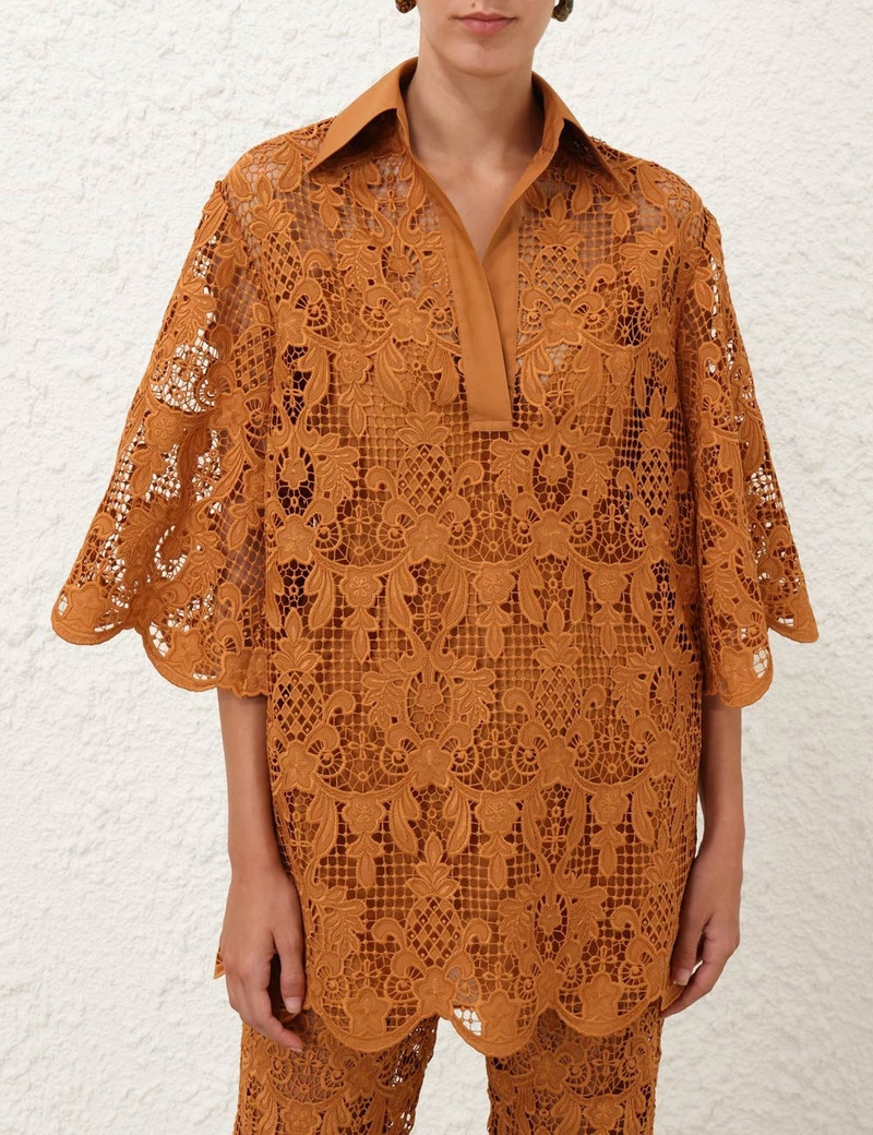 Zimmermann COCO LACE TUNIC TOP outlook
