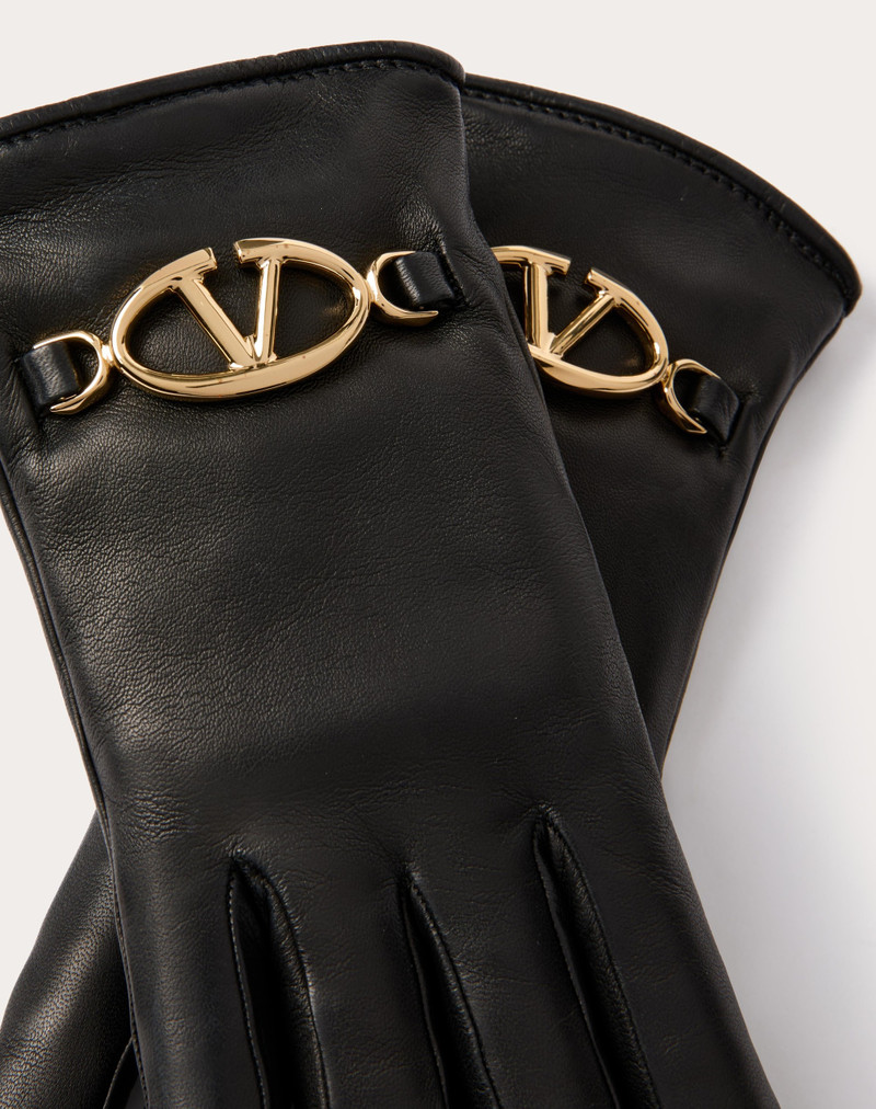 Valentino VLOGO THE BOLD EDITION LEATHER GLOVES outlook