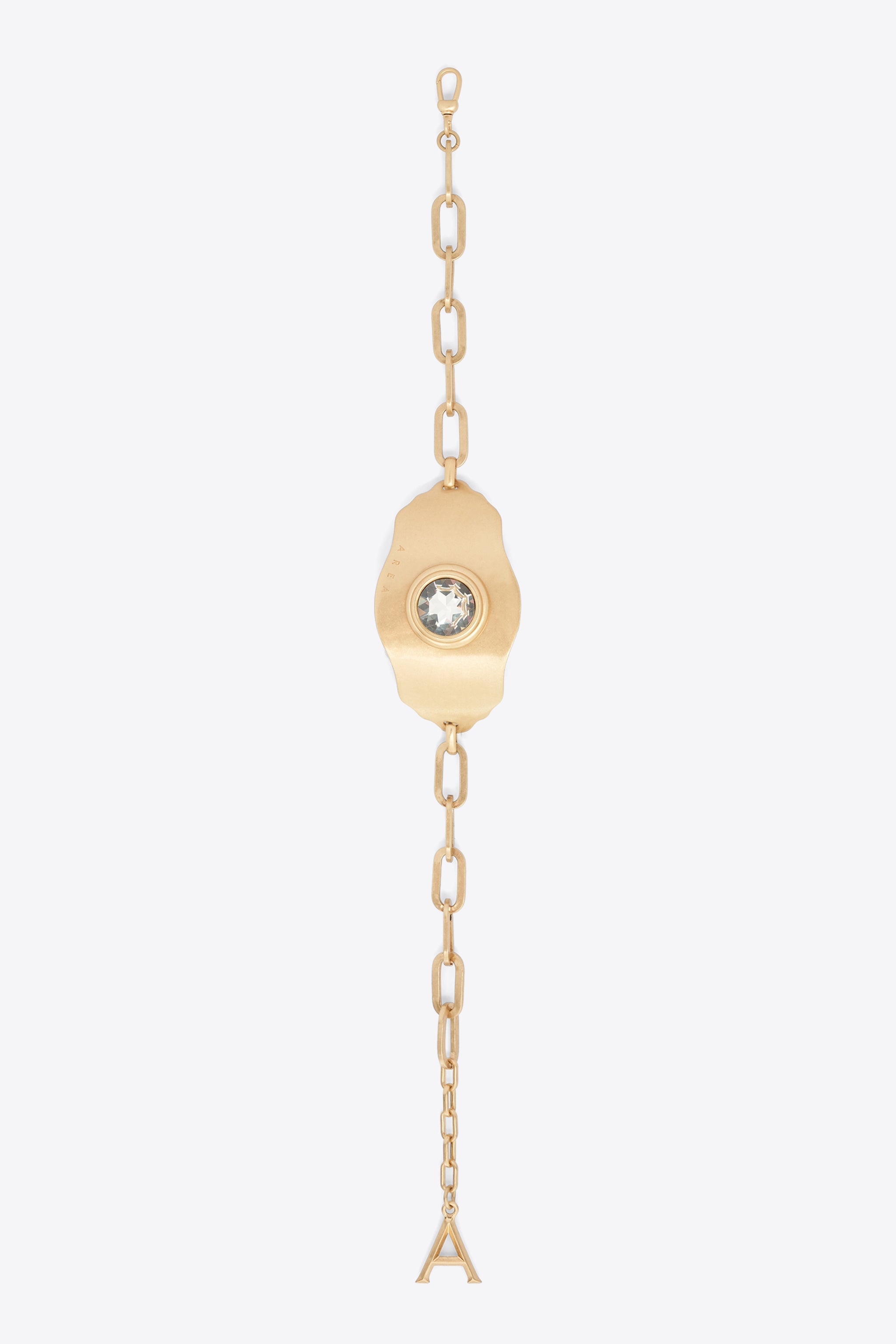 CRYSTAL CHAIN PLATE CHOKER NECKLACE - 1