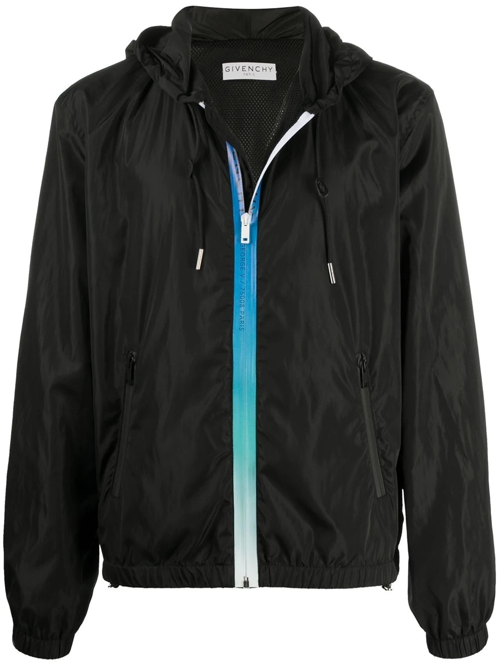 zip-up shell jacket - 1