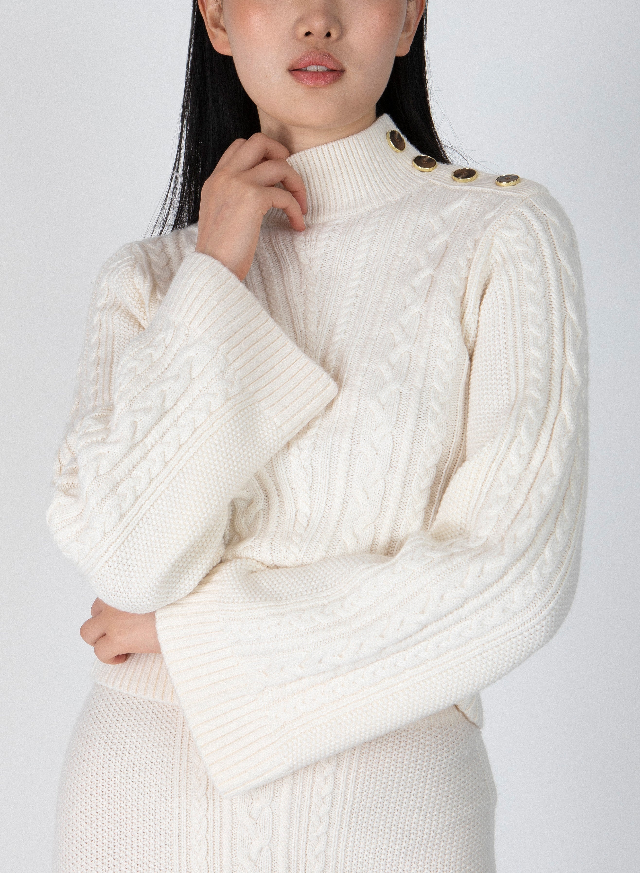 THOMAS CABLE KNIT SWEATER - 2