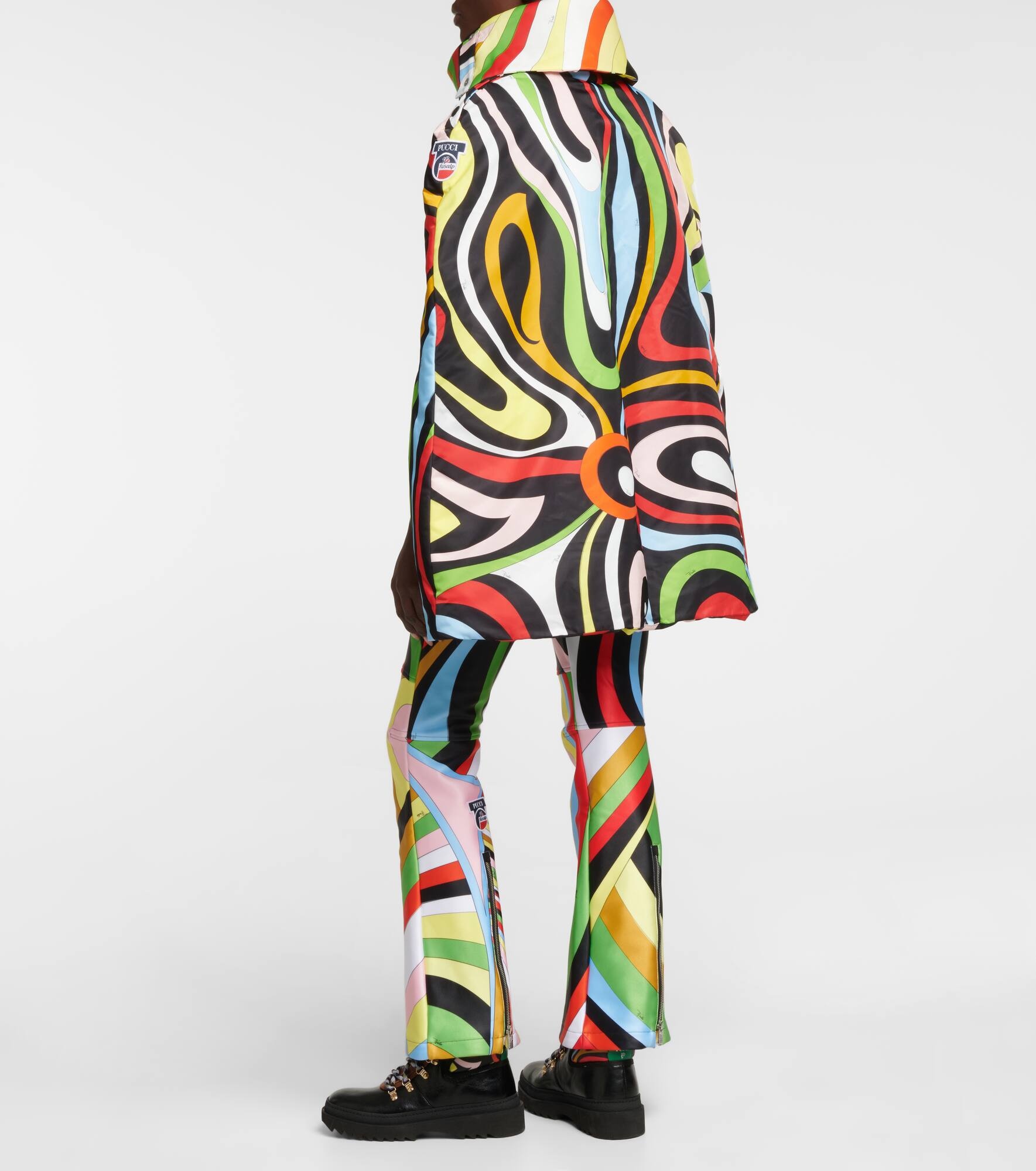 x Fusalp printed poncho - 3