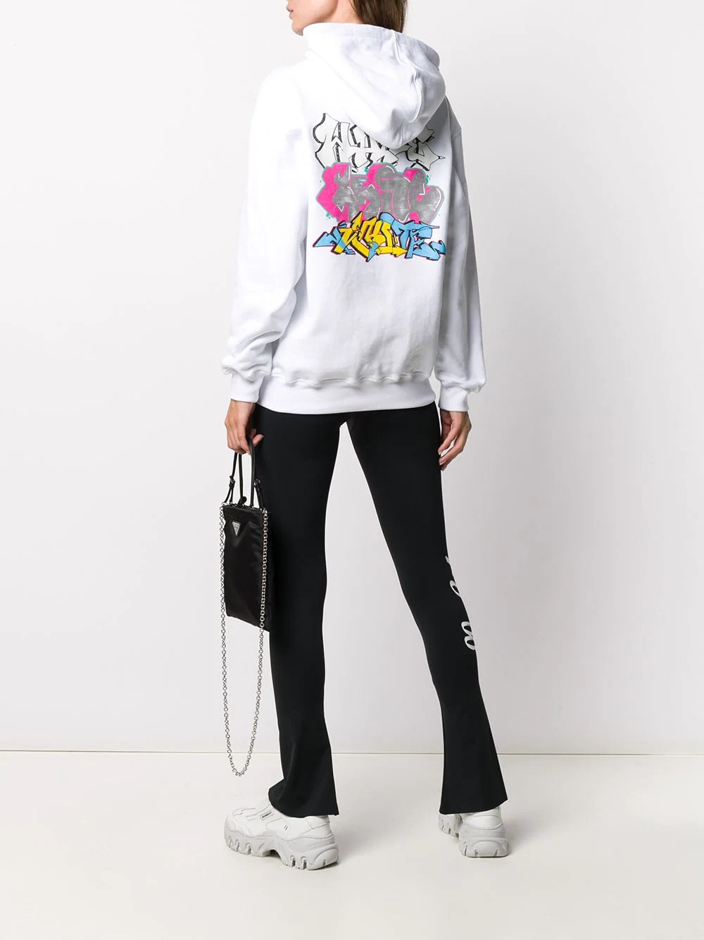 Graffiti print hoodie - 2