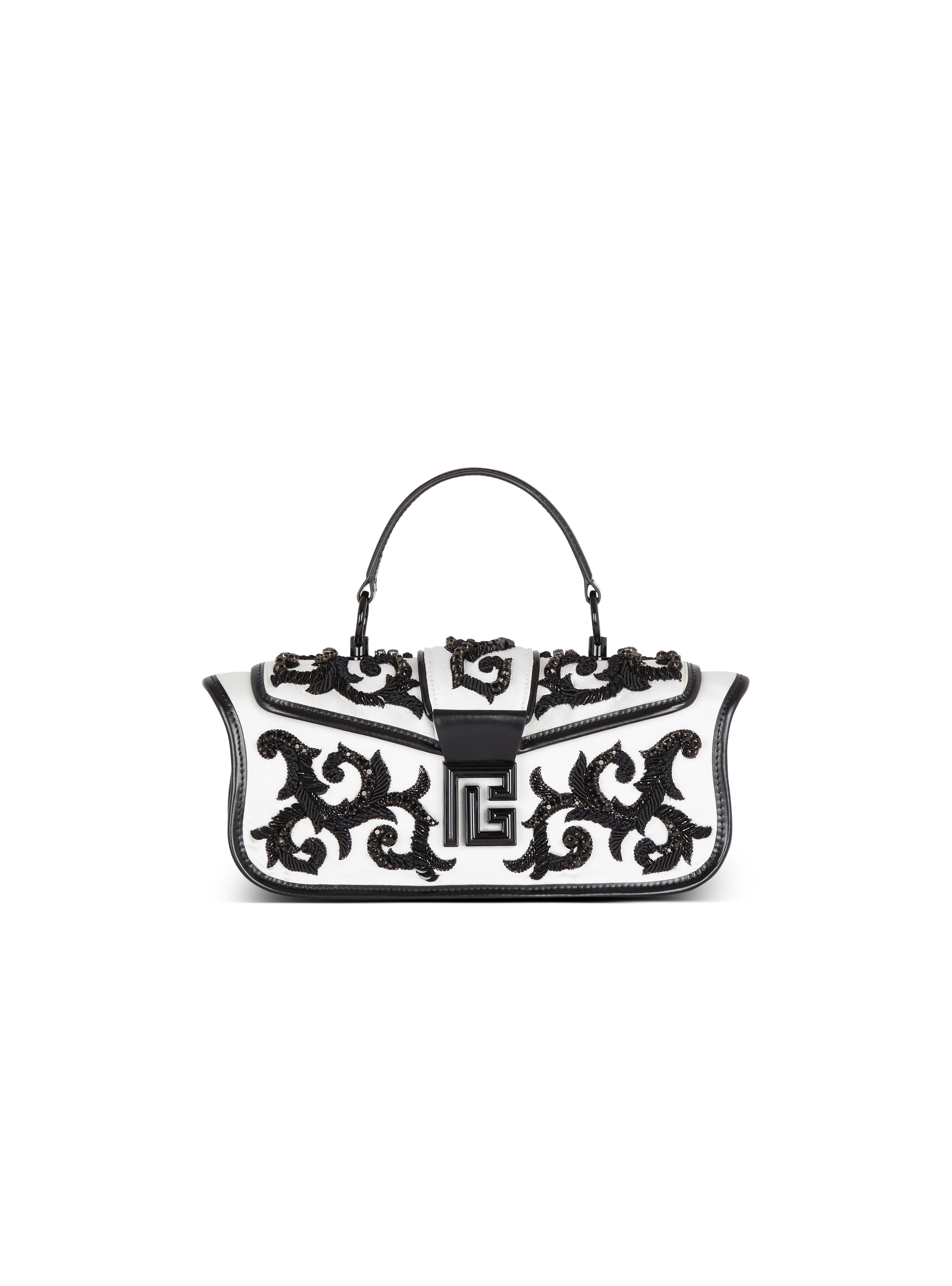 Blaze Pouch satin bag with Baroque embroidery - 1
