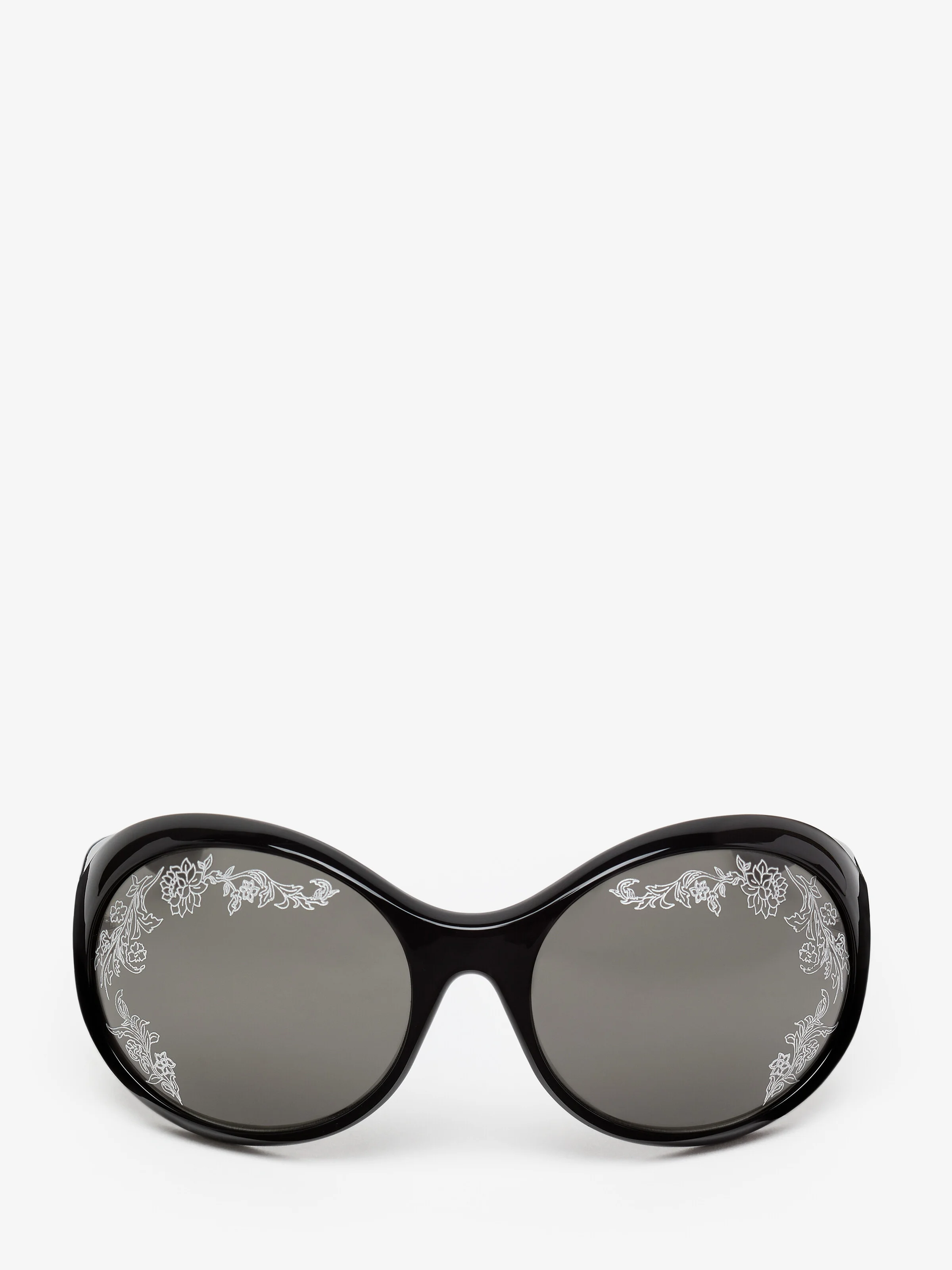 Kate Round Sunglasses in Black - 1