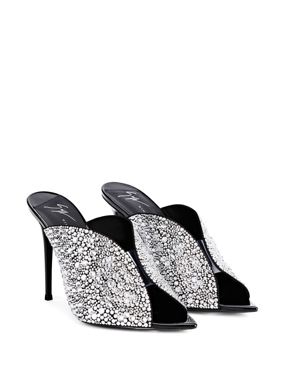 Intriigo Crystal heeled mules - 2