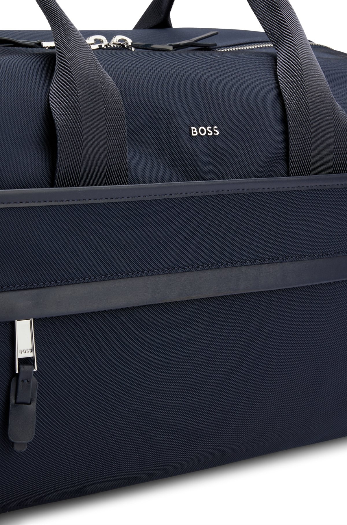 LOGO-TRIMMED HOLDALL IN STRUCTURED NYLON WITH SMART SLEEVE - 7