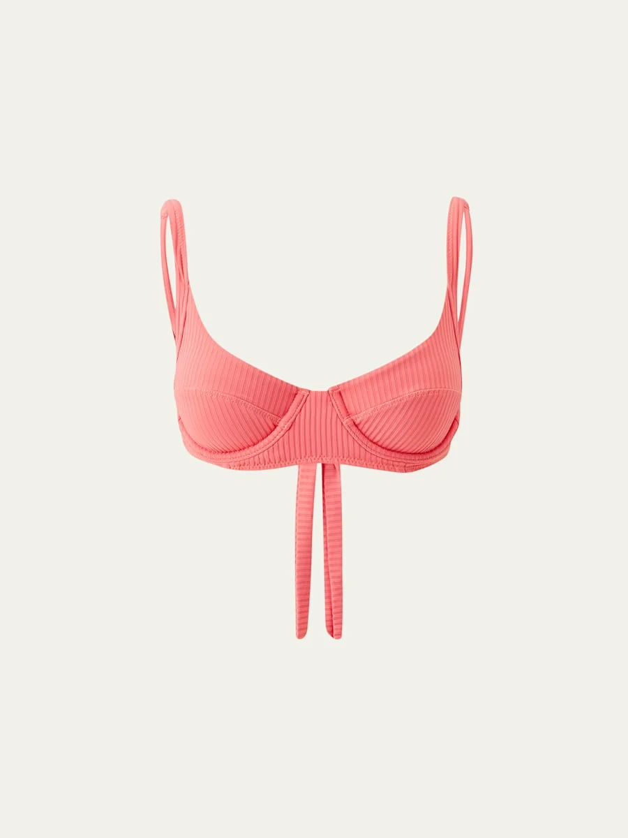 Noto Ribbed Bikini Top - 1