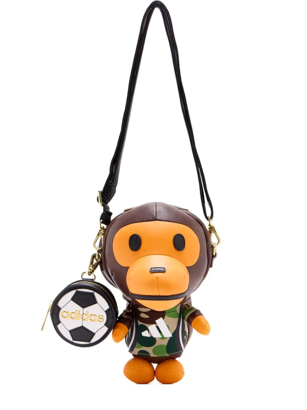 Bape Milo leather shoulder bag - 1