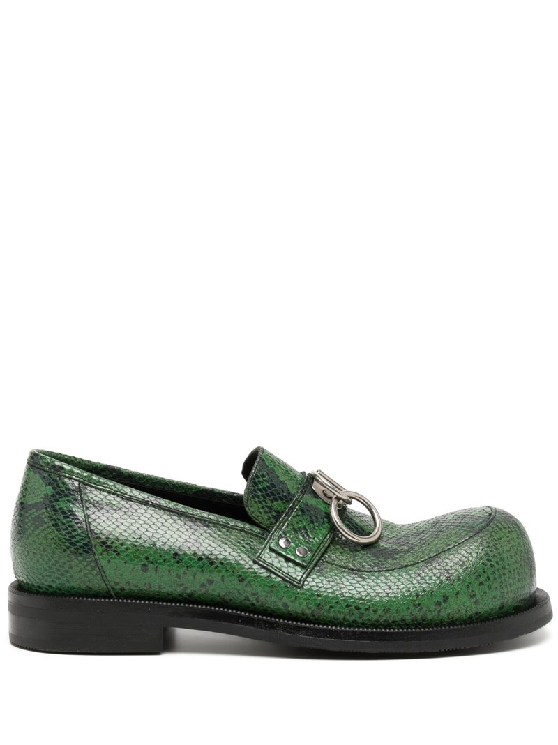 bulb-toe ring loafers 1