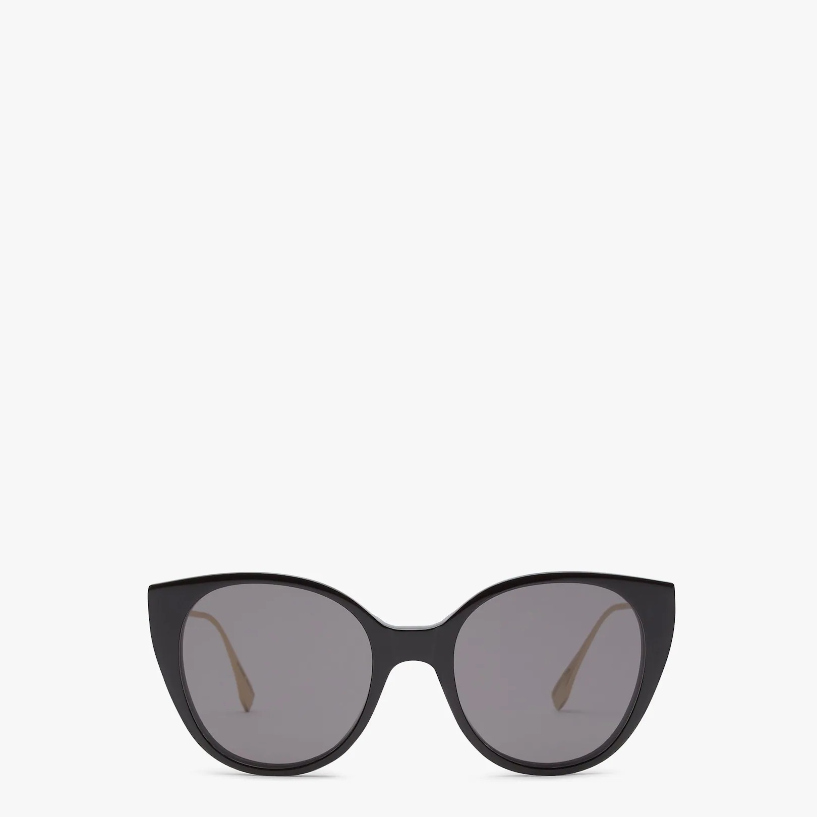 Black acetate and metal sunglasses - 1