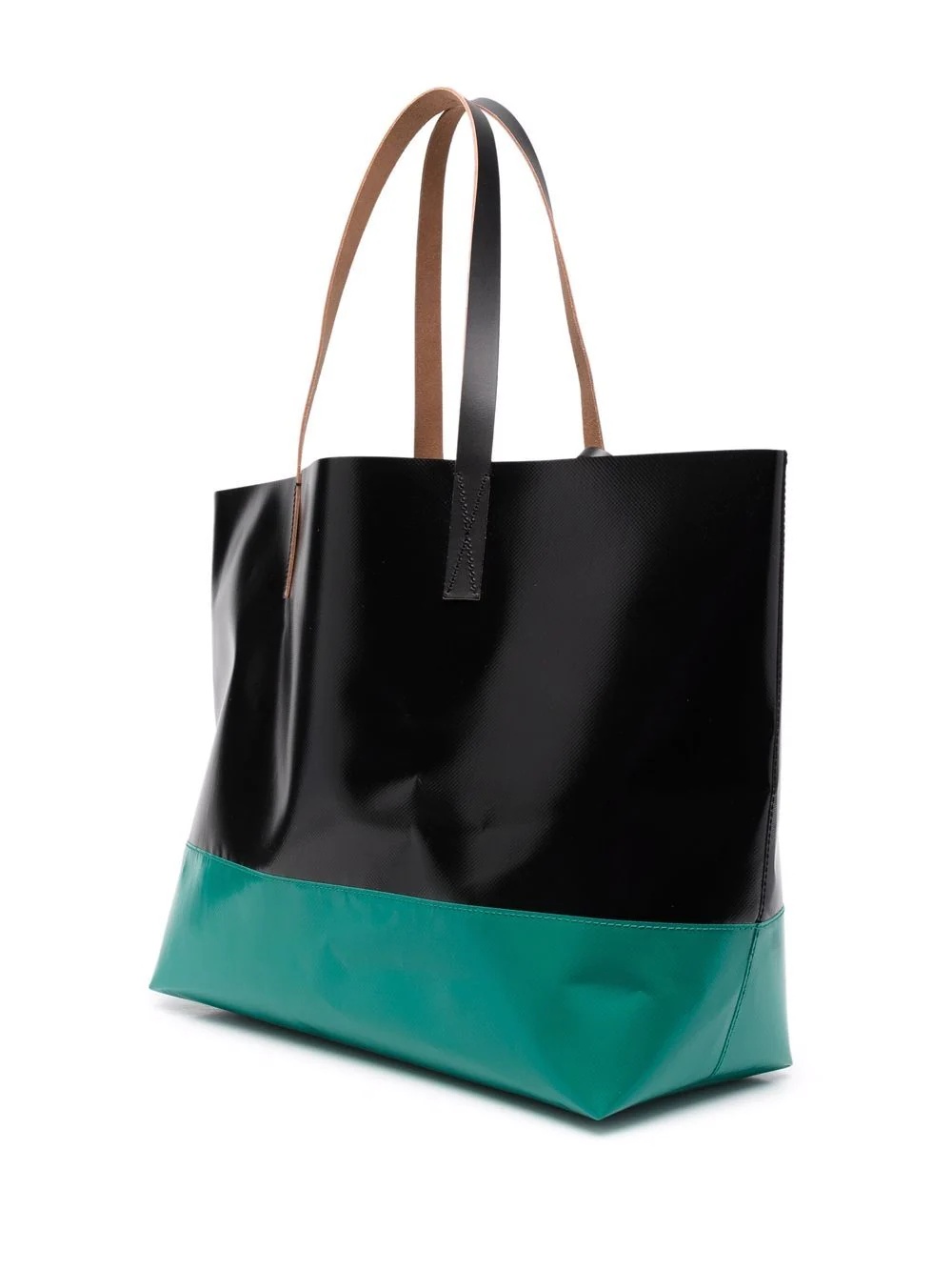 logo-print leather tote bag - 3