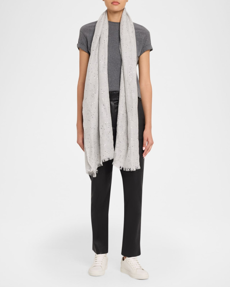 Brunello Cucinelli Cashmere-Blend Speckled Scarf outlook
