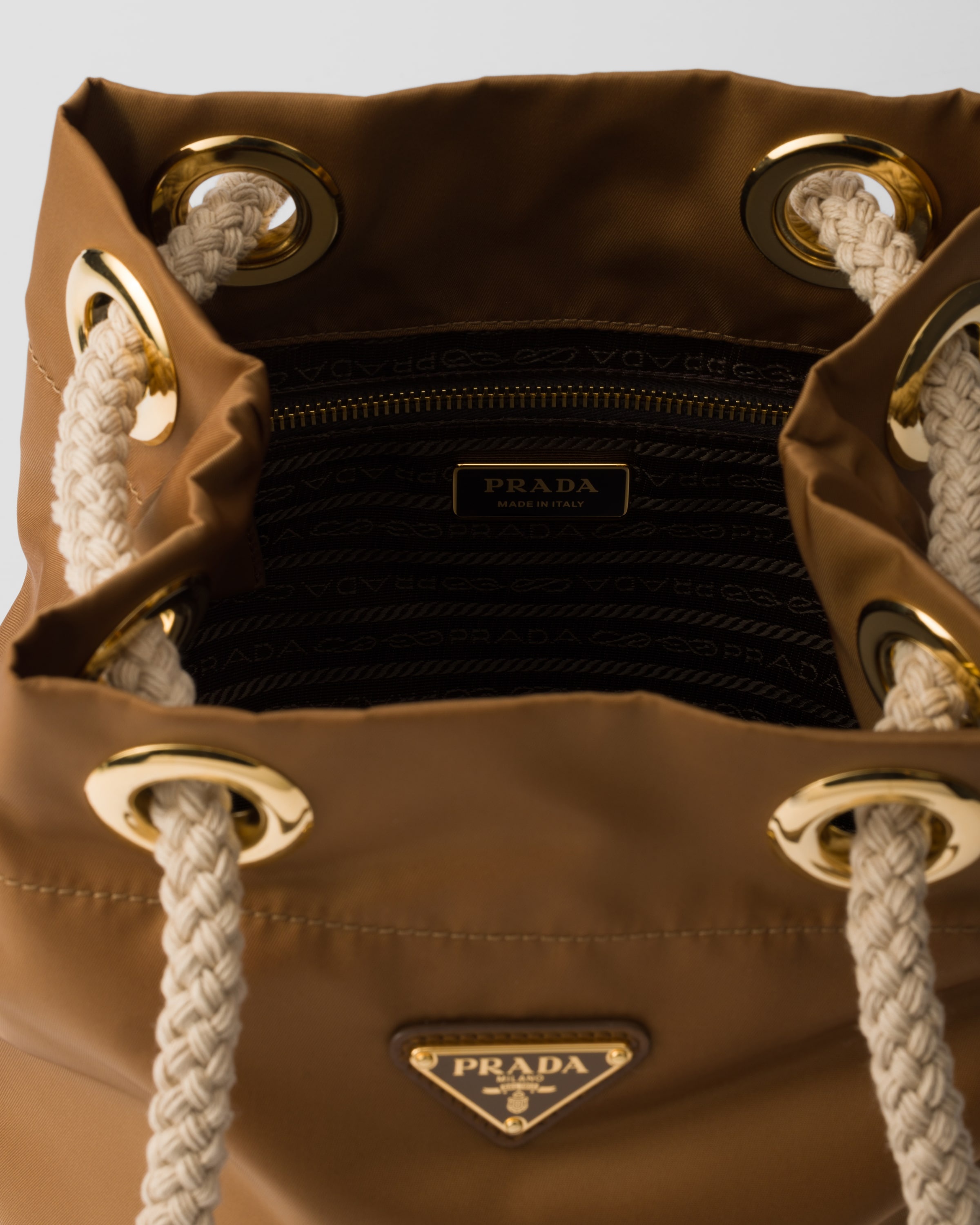 Re-Nylon small bucket bag - 5