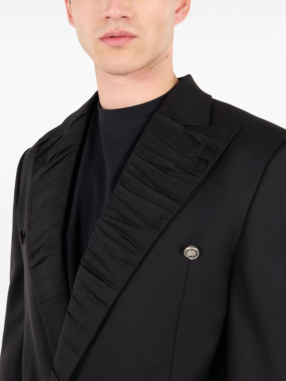 pleat-detail blazer - 5