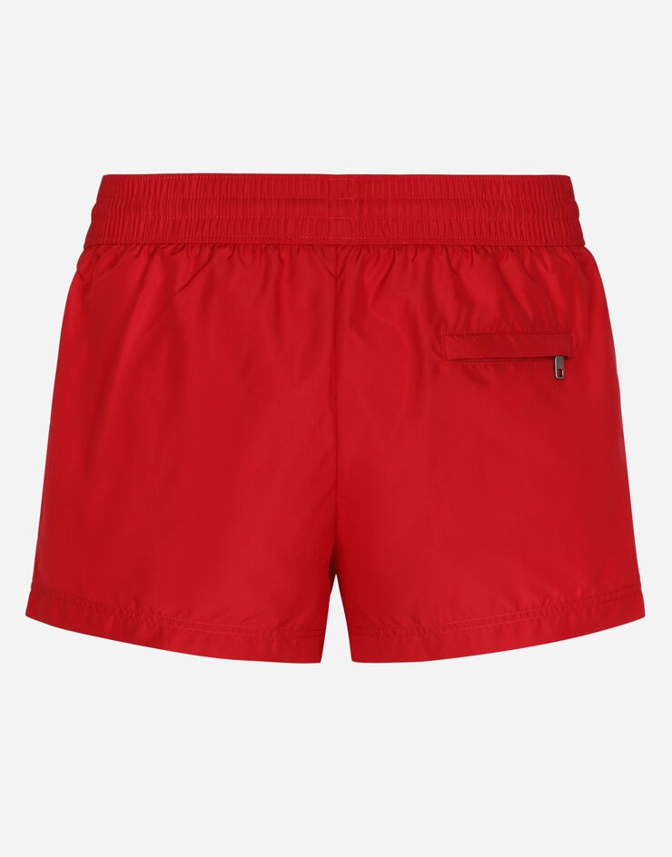 Short swim trunks with branded tag - 2