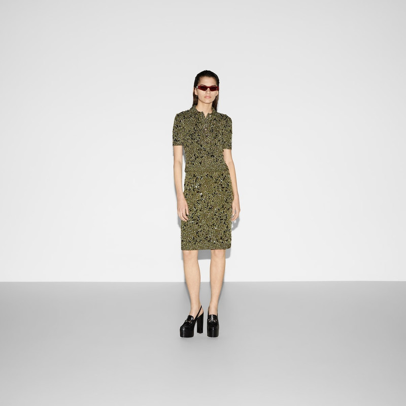 GUCCI Tweed blend skirt outlook