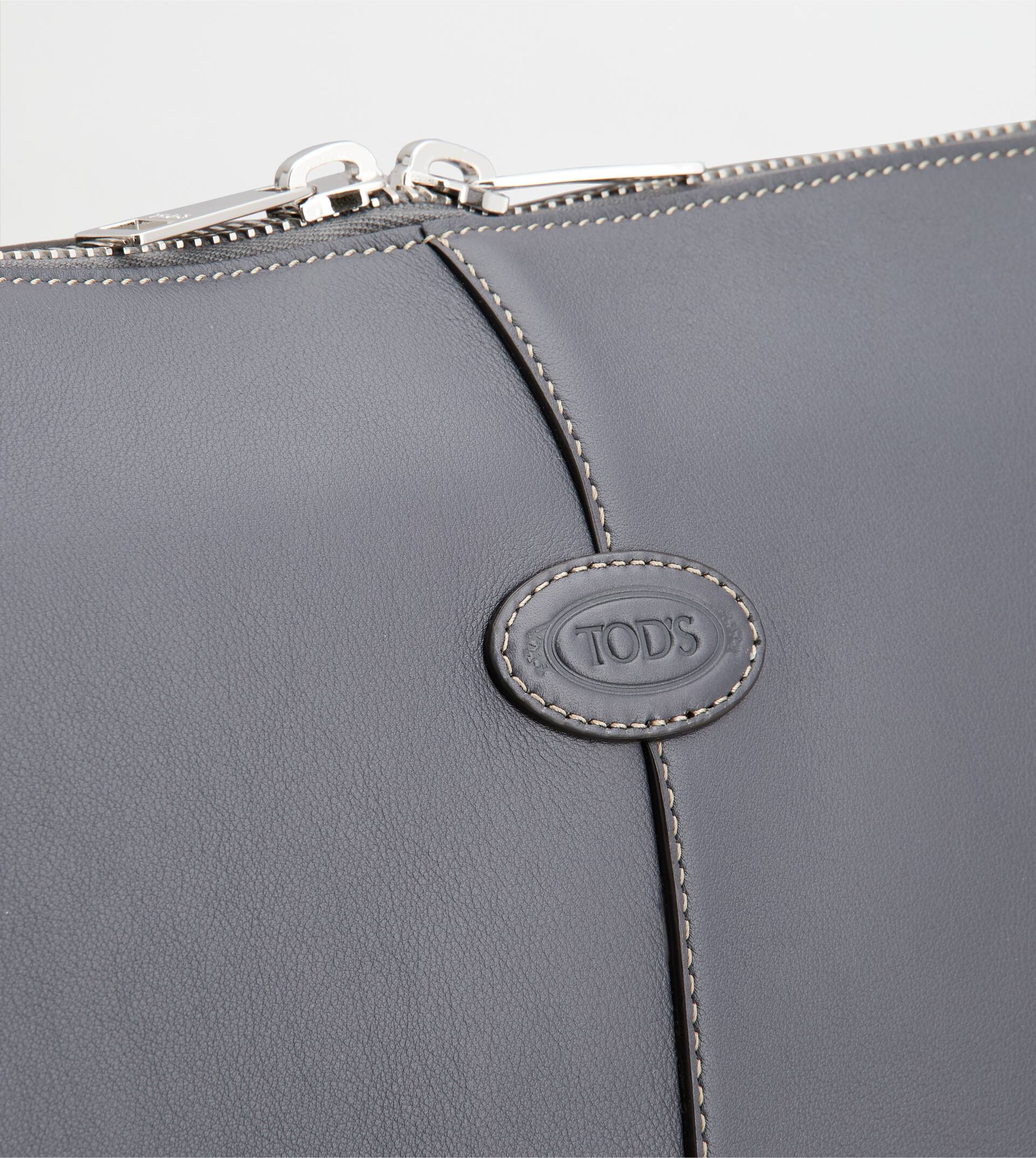 TOD'S DI BAG SWING IN LEATHER LARGE - GREY - 7