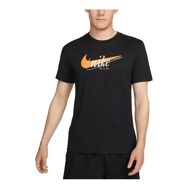 Nike Dri-FIT Running T-Shirt 'Black' FD0125-010 - 1