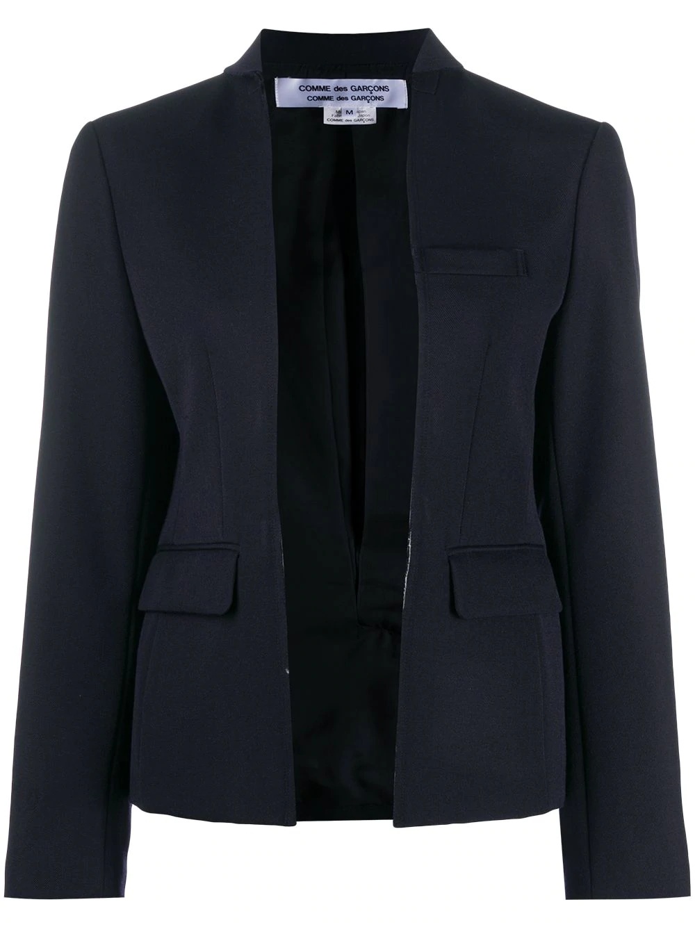 raw edge blazer - 1