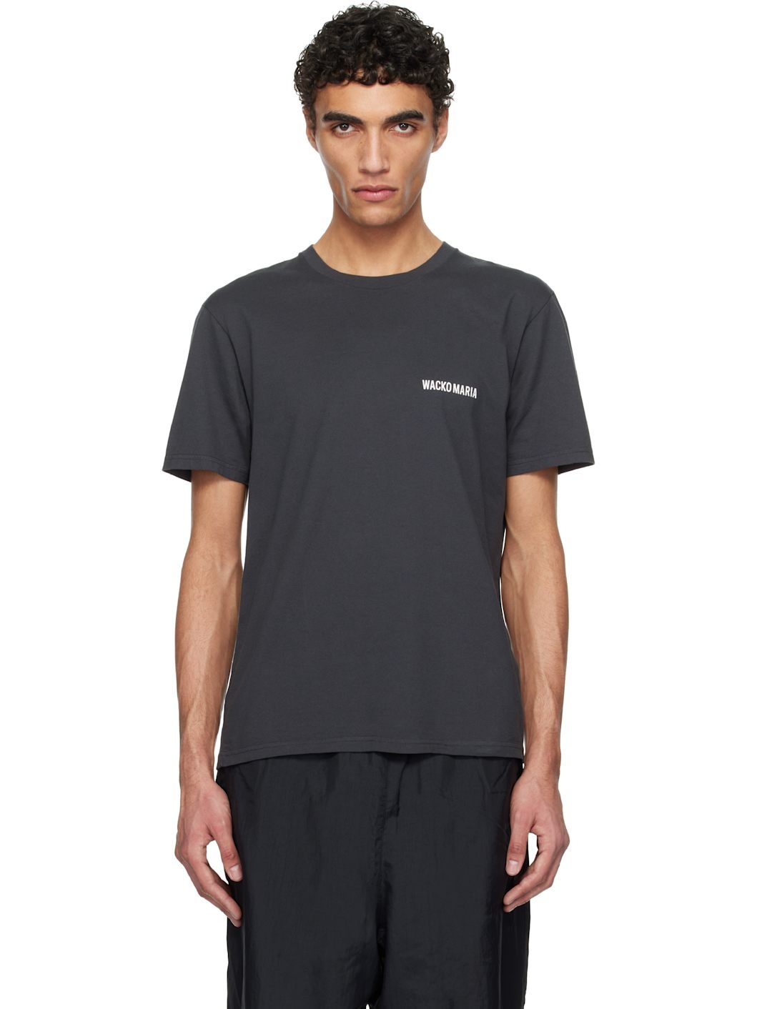Gray Standard Crew Neck T-shirt - 1