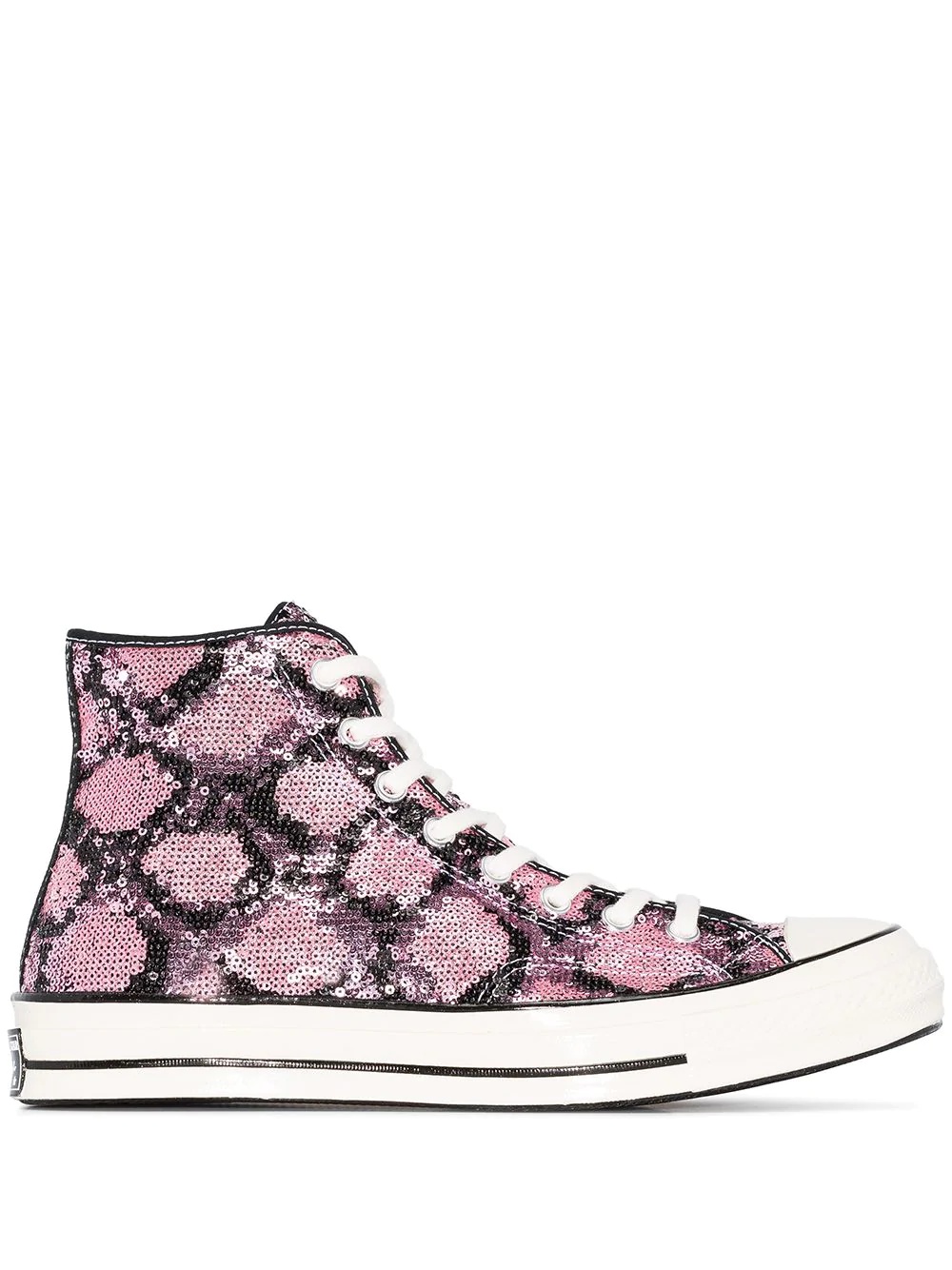 Pink Snakequins Chuck 70 high top sneakers - 1