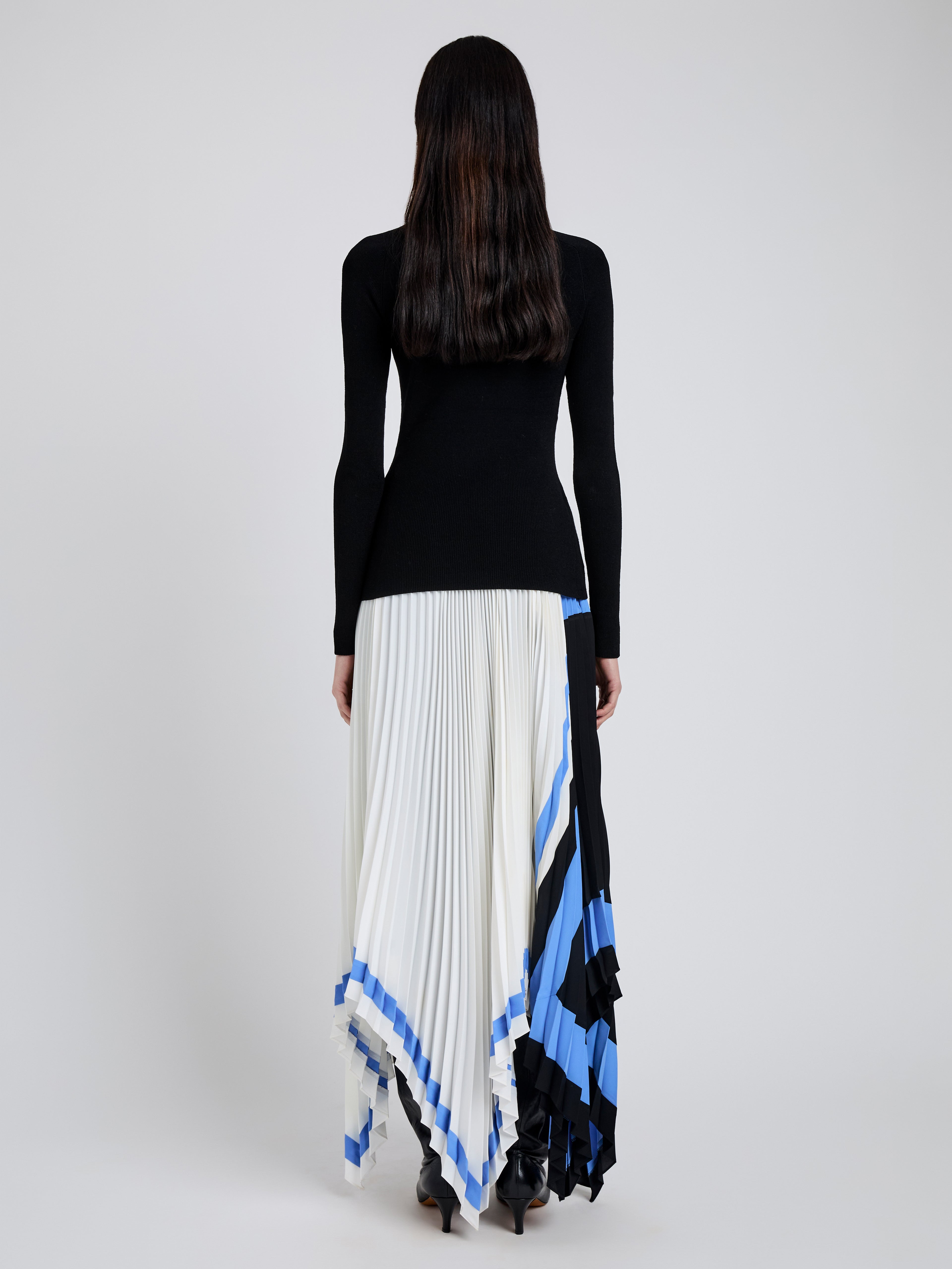 Emilia Skirt in Technical Crepe - 4