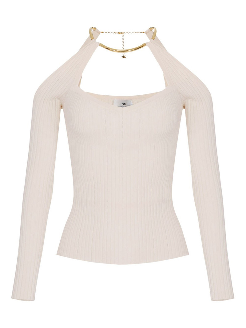 KNIT TOP WITH JEWEL DETAIL 1