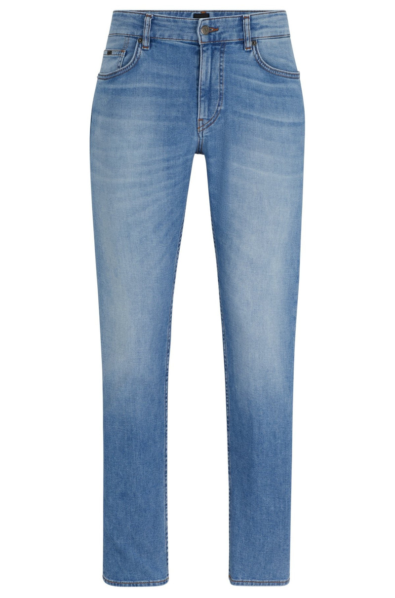 SLIM-FIT JEANS IN BLUE SUPER-SOFT STRETCH DENIM 1