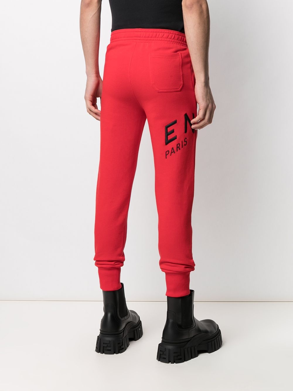 embroidered-logo track pants - 4