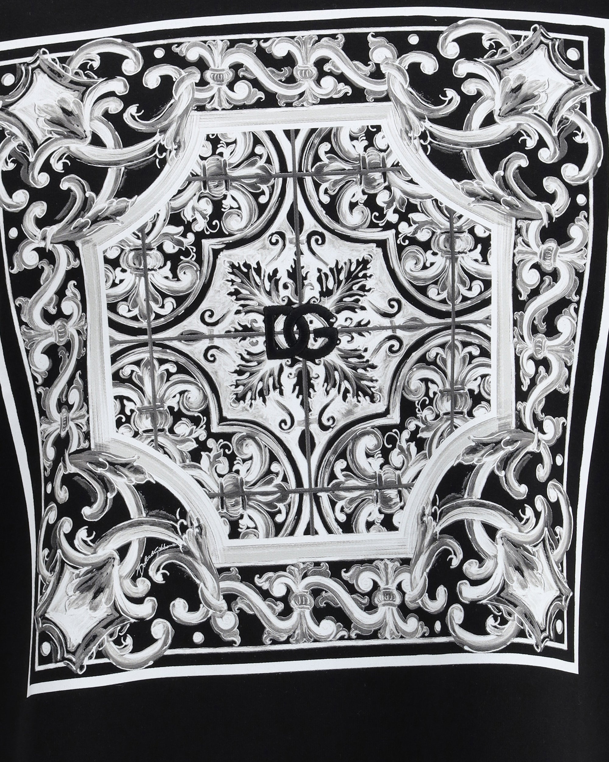 Baroque print T-Shirt - 3