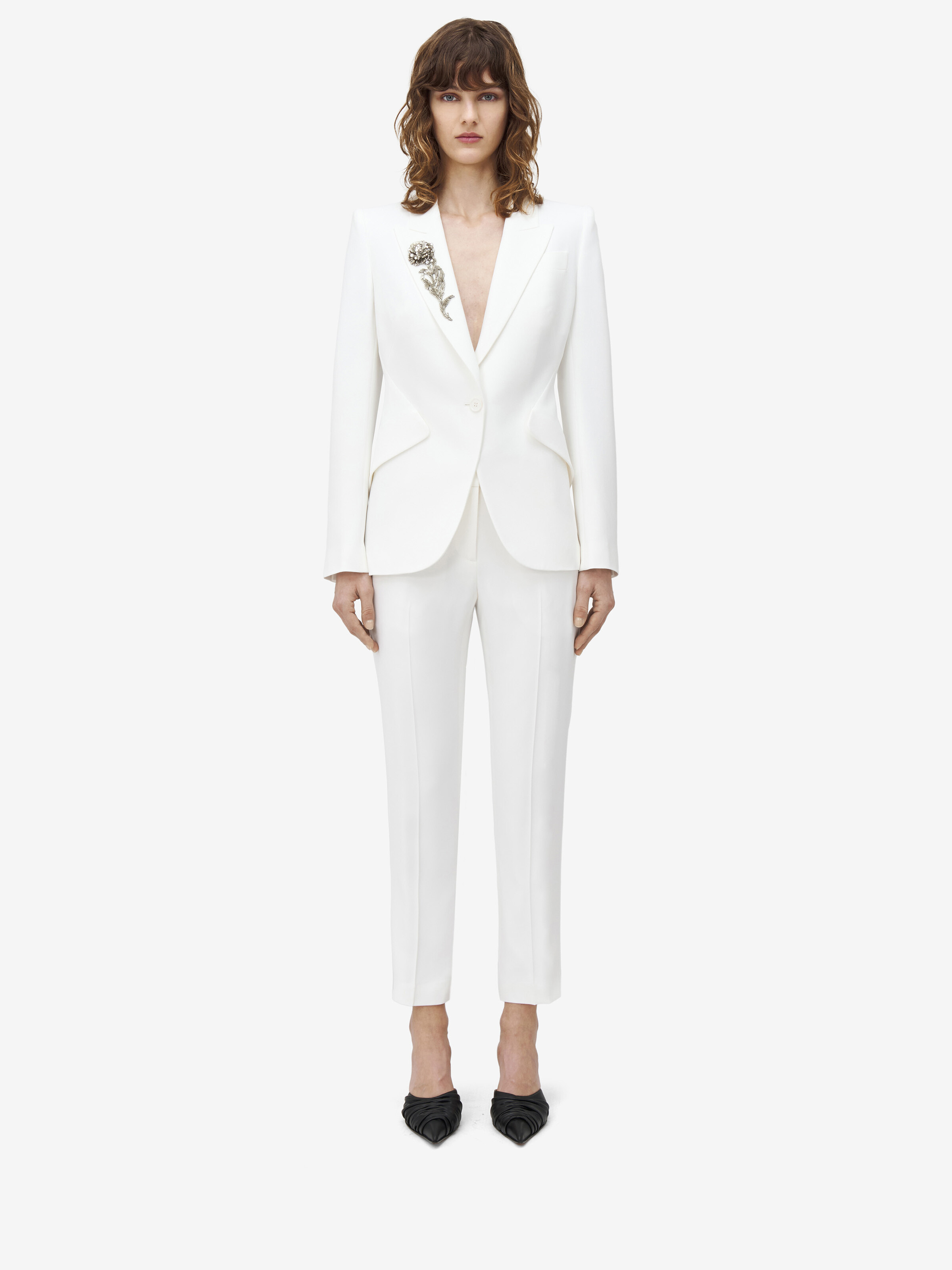 Peak Shoulder Embellished Jacket - 2