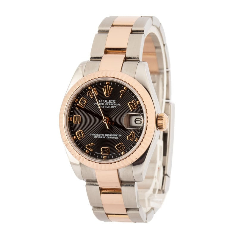 Rolex Datejust 31 Ref 178241 Black Arabic Dial - 2