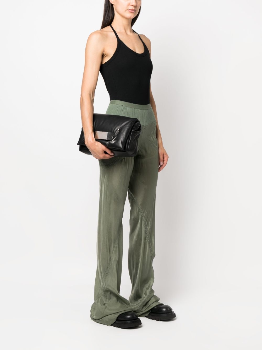 smoothing-finish lambskin shoulder bag - 2